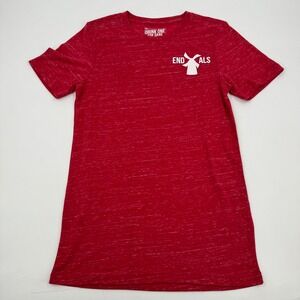 Dutch Bros Drink One For Dane‎ T-Shirt End ALS Graphic Tee Casual Red XS